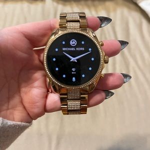 Michael Kors Rose Gold Rhinestone Smart Watch